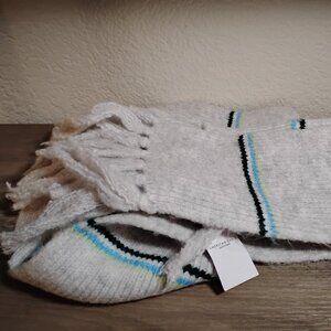 American Eagle Striped Skinny Knit Scarf